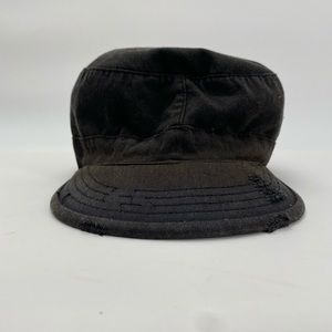 Distressed Military Hat w/ Red Details